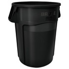 Rubbermaid Commercial Products Round Brute Container  Plastic  32 Gallon  Blue