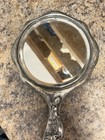 Antique Art Nouveau Silver Plated Repousse Hand Mirror