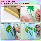 50 Pcs Permanent Adhesive Vinyl Sheets 12x12 Inch Transfer Tape Craft Set