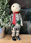 New Primitive Snowman Recycled Metal Mittens Winter Christmas 11 tx5 w X3 d