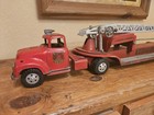 Vintage Red Tonka No 5 Aerial Fire Engine 1960 s-incomplete     still Kool 