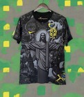 Nike Brazil Cbf National Team Soccer Shirt Black Gray Yellow Xl