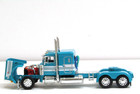 Dcp Blue white Stripe Peterbilt 379 48  Flattop Sleeper Tractor New No Box 1 64
