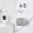 Crystal Robe Hook  Polished Chrome Double Towel Hook For Bathroom  Wall Mounted