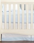 Little By Hudson Park T11907 White powder Blue Pique Baby Crib Skirt 26x51x16in