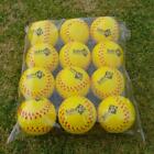 Soft Hit Baseball Softball Foam Training Ball Batting Practice- 12 Pack Yellow