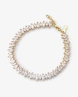 New Melinda Maria  she s So Fine  Anklet 8 5    18k Gold Plated White Diamondettes