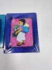 Vintage Mexican  Artwork Folk Art Paintings Ceeamic Bright Colors Set Of 2