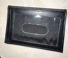 Set Of 2 Mercedes Benz Genuine Oem Black Leather Card Holder Wallet Window