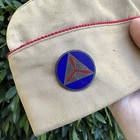 Original Wwii Ww2 Us Cap Civil Air Patrol Overseas Cap Sterling Enamel Pin