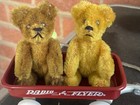 Lot 2 Antique Schuco Mini Tiny 3 5    Teddy Bears Mohair Jtd Bit Tattered Cute  1