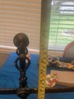 Antique Cast Iron Mercantile Balance Scale W  Two Hanging Pans 12  Tall