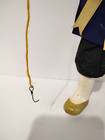 Antique Asian Fisherman Doll Figure Handmade 12  Read