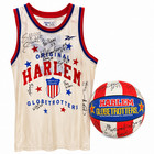 Harlem Globetrotters Multi Signed Reebok Jersey Xl  27   Autographed Basketball