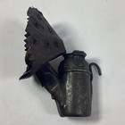 Miners Oil Wick Teapot Lamp Unique Punched Jagged Shield Coal Mining Memorabilia