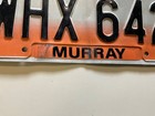 Georgia License Plate Murray County 1996 Whx 642 Wavy Metal