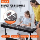 Vevor 61 Key Digital Keyboard Piano Electric Portable 200 Tones 200 Rhythms