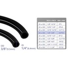 Black Pvc Vinyl Tubing 1 4  Id X 3 8  Od Water Fish Tank Aquarium Air Line Li   