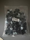 3 8  Cushioned Cable Clamps Black Rubber Insulated P-clamps 1 2  Wide- 100 Pack