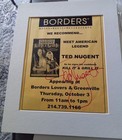 Ted Nugent Autograph At Borders Bookstore Dallas  Texas 2002