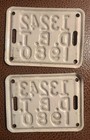  2  Denver Colorado Bicycle Tags License Plate 1980 