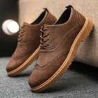 Men s Luxury Brogue Oxford Dress Shoes Lace-up Business Classic 2026 Shoes
