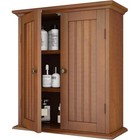 Wall Mounted Bathroom Storage Cabinet W  Adjustable Shelves Sturdy Organizer New