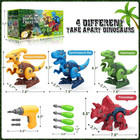 Dinosaur Toys For 3  4  5  6  7 Year Old Boys  Take Apart Toys With Electric Dri