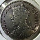 1934 New Zealand 1 2 Half Crown Silver Coin