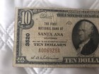 1929  10 Santa Ana  Ca California  Ch  3520  National Bank Currency