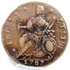 1787 M 33 7-r 2 R-1 Pcgs Au 53 Connecticut Colonial Copper Coin