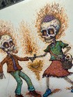 Marq Spusta  shaking Those Bones  White Shimmer Mini Print Rare 7x7 Mint             