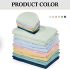 Kinlop 6 Set Massage Table Sheet Set Flat Fitted Sheets Face Rest Cover 6 Colors