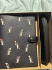 Coach New York Black Leather Organizer Day Planner Notebook Set W  Zip Pouch