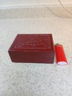Vintage Hand-carved Wooden Box     Tall Ship Nautical Scene     Folk Art Jewelry