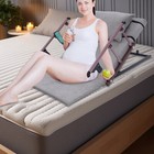 Electric Lifting Bed Backrest W  Foldable Guardrails  Lifting Bed Backrest