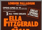 Ella Fitzgerald Oscar Peterson     Rare Orig London Palladium 1981 Concert Poster