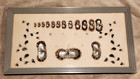 Vtg Cultured Pearl Growth Wood Wooden Frame Month By Month 3 Years Akoya Pearls
