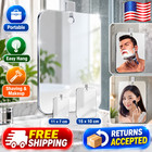 Acrylic Shower Mirror With Suction Cup Wall Mount For Shaving Makeup Travel Bath