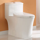 Elongated One Piece Toilet Ada 0 8 1 28 Gpf Powerful Dual Flush 12  Rough-in