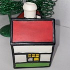  Christmas Alpine Candle House Holder Incense Burner Any Occasion Red 