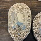 Vintage Vanity Dresser Set 3 Piece Silver Plate Hand Mirror Brush Comb