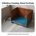 Flushing Dog Potty Tray No Pee Pads Needed Self-draining Pet