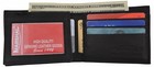 Mens Genuine Cowhide Leather Credit id Card Holder Bifold Wallet Slim Purse Gift
