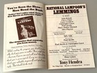 National Lampoon Lemmings 1973 Playbill Off-broadway Village Gate Belushi Chase