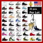 Lot Of 25 2d Air Jordan Nike Shoe Keychain
