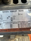 2001 Toyota 7fcu25 Forklift 6000 Lb Lpg Side Shift 3983 Hours 189  Lift