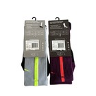 Nike Hyper Elite Cushioned Basketball Crew Socks 2 Pair Sz Large Gray Purple