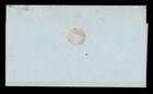 Chile 186  Columbus 10c Dk Blue - Bisected - Scott 10n On Cover From Chanarcillo