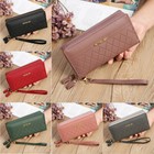 Women s Leather Clutch Wallet Zip Long Purse Card Holder Phone Bag Case Handbag
